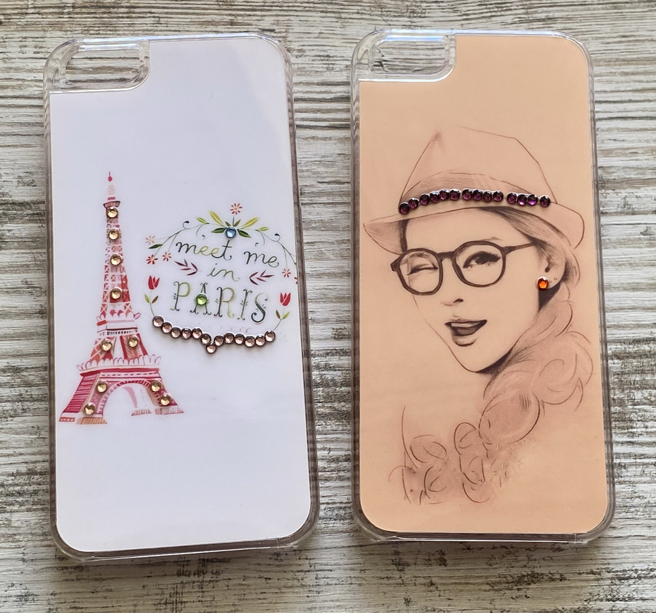 Чохли для iPhone 5 5S SE Picture Diamonds зі стразами, фото 1