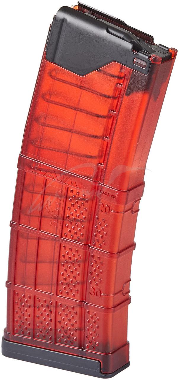 Магазин Lancer L5AWM кал. 223 Rem. Колір червоний. Ємність — 30 патронів, фото 1