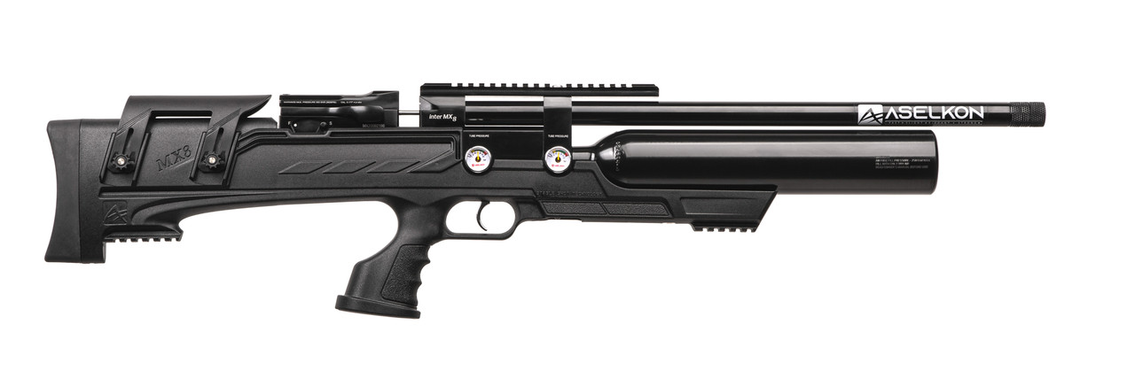 Пневматична PCP гвинтівка Aselkon MX8 Evoc Black кал. 4.5