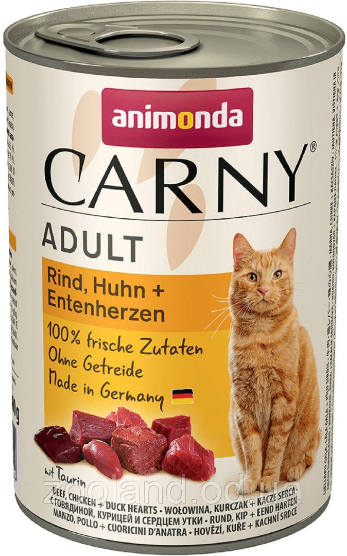 83706 Animonda Carny Adult Cat курка з качкою та яловичиною, 200 г