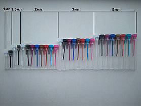 2 мл флакончик прозорий скляний пробник з рожевим ковпачком тестер фіолка мініатюра для парфумерії, фото 4