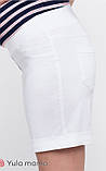 Шорти для вагітних у джинсовому стилі Mendie S Юла Мама Білий SH-20.022, фото 2