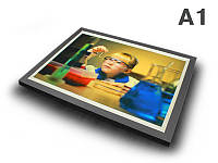 Тонкий лайтбокс фреймлайт (FrameLight), А1 формат с постоянным изображением (Вид: Односторонний; Нанесение