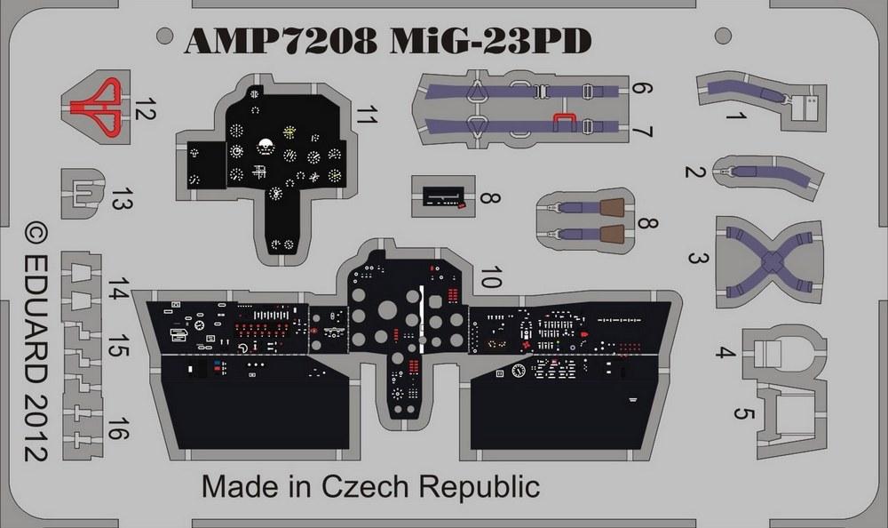 Доповнення 1/72 фототравлення ART model 7208 для МІГ-23ПД
