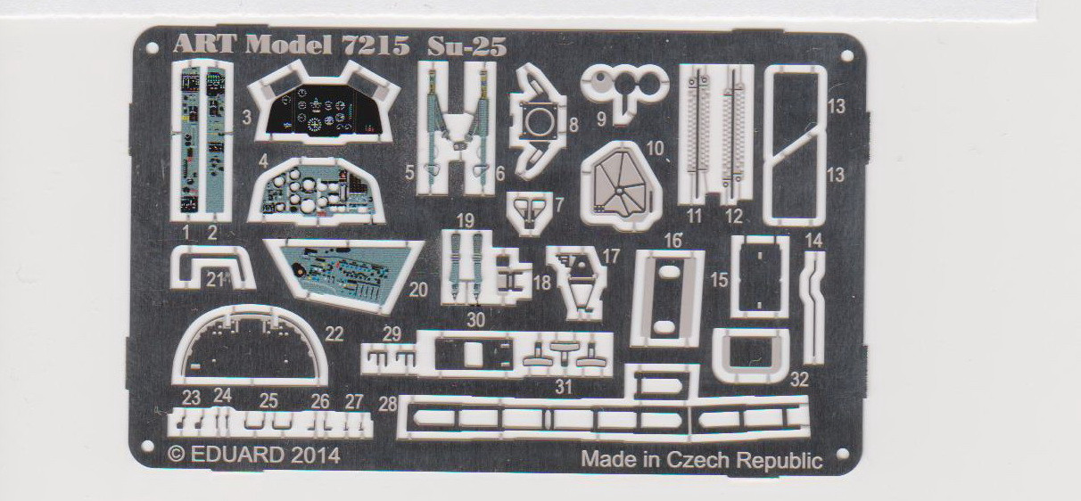 Доповнення 1/72 фототравлення ART model 7215 для СУ-25