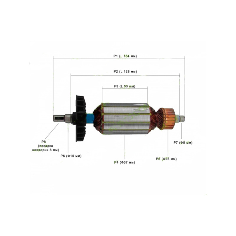 Якір на болгарку Stern AG-125 С (154×37)