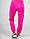 Штани спортивні жіночі велюрові з 2 кишенями рожеві, фото 3