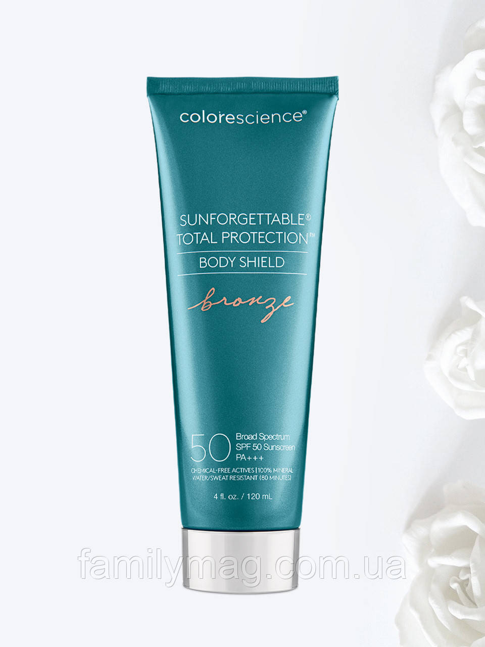 Сонцезахисний крем для тіла SPF 50 Sunforgettable Total Protection Body Shield (Bronze) Colorescience 120 мл