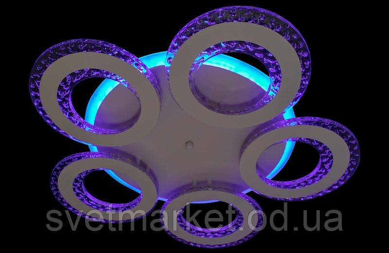 Світлодіодна люстра для підвісної стелі 2568/5WH LED 3color dimmer