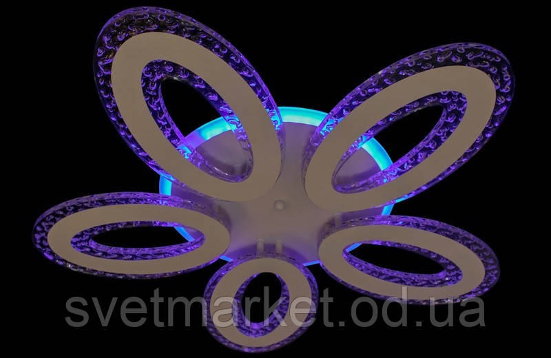 Світлодіодна люстра для підвісної стелі 2566/5WH LED 3color dimmer