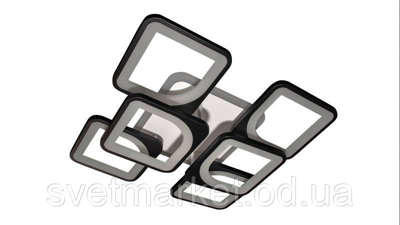 Світлодіодна люстра 5543/4+2S BK LED 3color dimmer