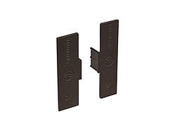 Заглушка закрита до З-образним профілем Gola Volpato Clap'n FIT венге (пара)