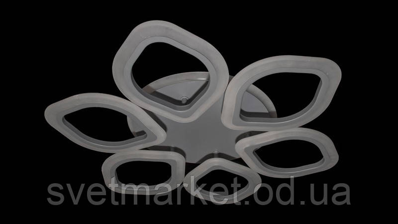 Невелика стильна світлодіодна люстра 5576/6GR LED 3color dimmer