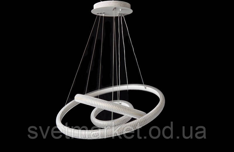 Сучасна світлодіодна люстра з димером 77017-600-400-200WH dimmer