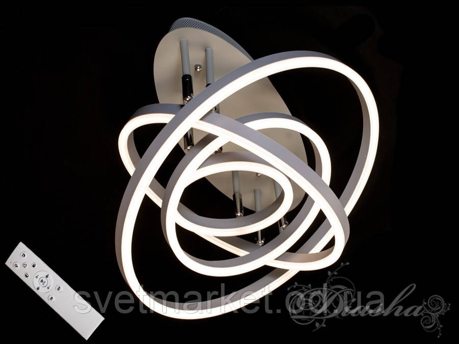 Стельова LED-люстра з димером 55010/4WH LED 3color dimmer
