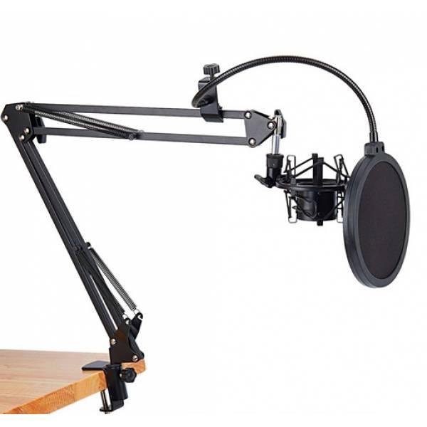 Стійка-пантограф для мікрофона Bodasan GAZ-34 з павуком і поп-фільтром