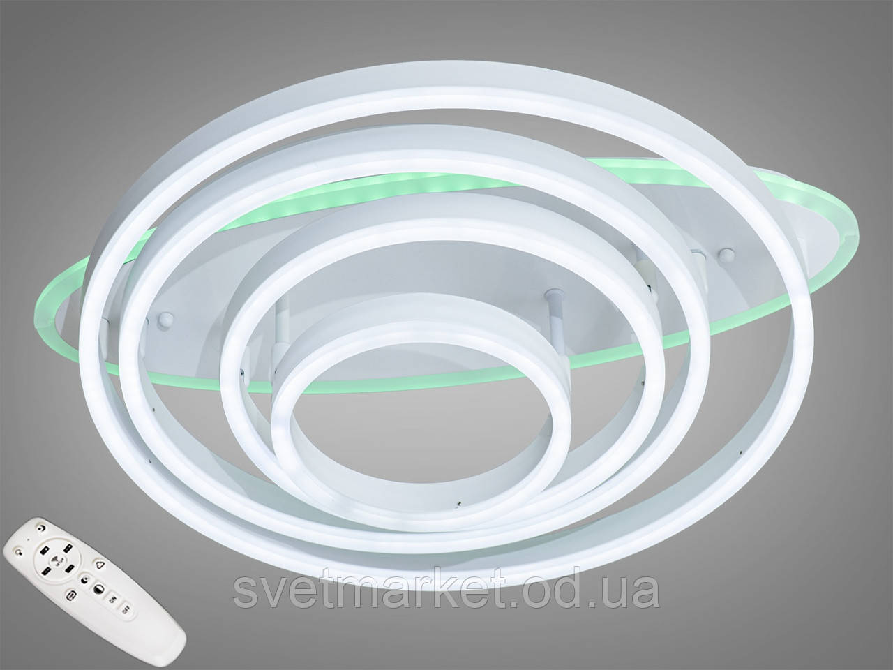 Стельова світлодіодна люстра з димером 7005/4WH LED RGB dimmer