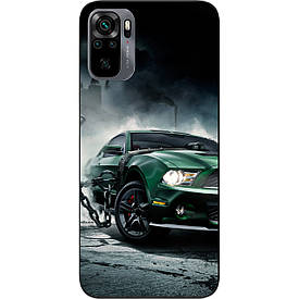 Бампер силіконовий для Xiaomi Redmi Note 10 з малюнком Мустанг