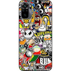 Бампер силіконовий для Xiaomi Redmi Note 10 з малюнком Креатив