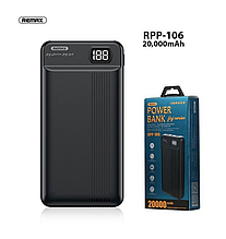 Портативна батарея Power Bank 20000 mAh Fizi Remax Original RPP-106-Black