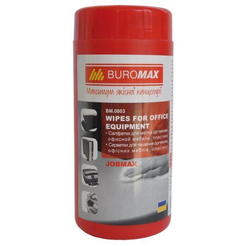 Серветки для очищення оргтехніки пластику офісних меблів Buromax (BM.0803), фото 1