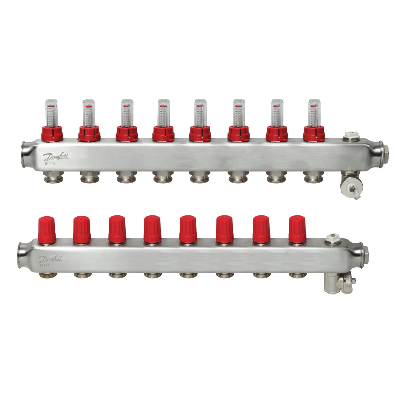 Danfoss SSM-8F (088U0758) нержавіючий колектор з ротаметрами