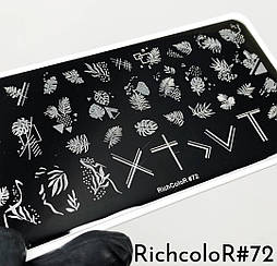 Пластина для стемпінгу RR-72 на пластиковій основі