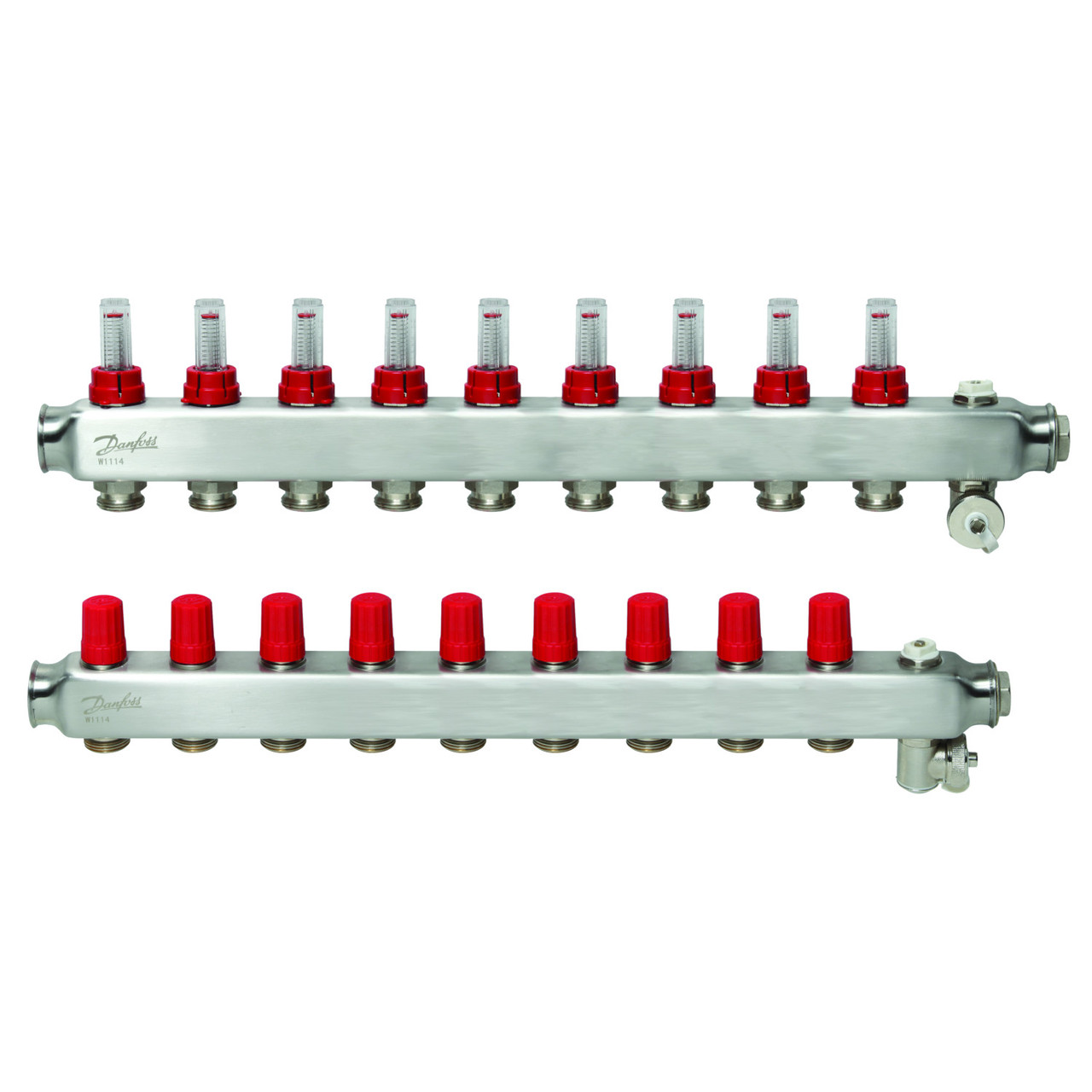 Danfoss SSM-10F (088U0760) нержавіючий колектор з ротаметрами