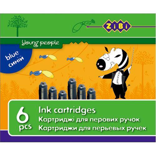 Набір капсул із чорнилом ZiBi Kids line синій 6 шт (ZB.2272-01), фото 1