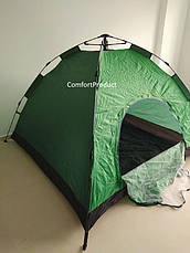 Самоскладаюча палатка-автомат 4-х місна (2х2х1,4 м.) зелена, фото 5