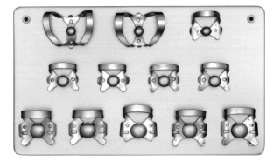Набір клампів матових  (12шт), Дентеш (Dentech), Японія