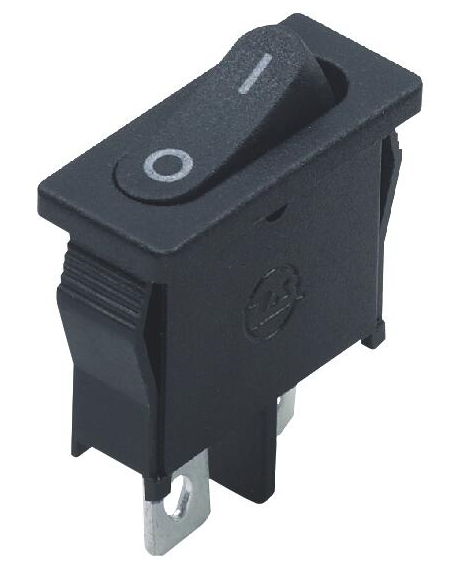 Перемикач клавішний KCD1-110 ON-OFF 2pin чорний