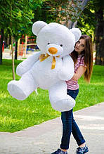 Великий плюшевий ведмедик ТОМІ, велика м'яка іграшка 140, Білий