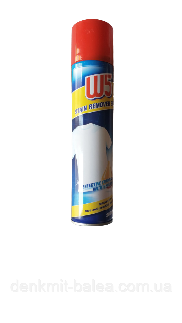 Плямовивідник для видалення плям жиру та олій W5 Stain Remover Spray Fett & Öl 300 мл