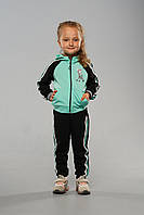 Детский спортивный костюм для девочек Sendy Zebra Мятный (98-128 см) на весну осень лето
