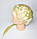 Навчальна голова манекен на штативі блондинка, фото 4
