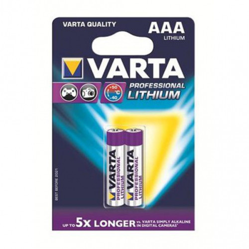 Батарейки VARTA Professional Lithium AAA/LR03 (2шт)