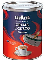 Молотый кофе Крема Густо в Металлической банке Lavazza Crema E Gusto 250 гр