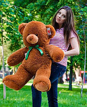 Великий плюшевий ведмедик ТОМІ, велика м'яка іграшка 100, Коричневий