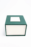 Коробка зеленая подарочная к наручным часам, футляр, шкатулка + подушечка