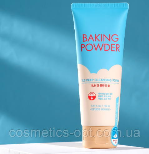 Пінка для вмивання з содою і цитрусами або одягають Etude House Baking Powder B. B. Deep Cleansing Foam, 160 ml