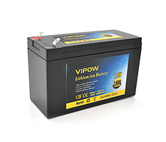 Акумуляторна батарея літієва Vipow 12 V 14 A з елементами Li-ion 18650 з вбудованою ВМS-платою, (3S7P)