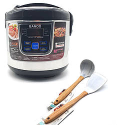 Мультиварка пароварка Banoo 12 програм на 6 л чаша 1500 Вт 3д нагрів і лопатка ополоник BN-7001