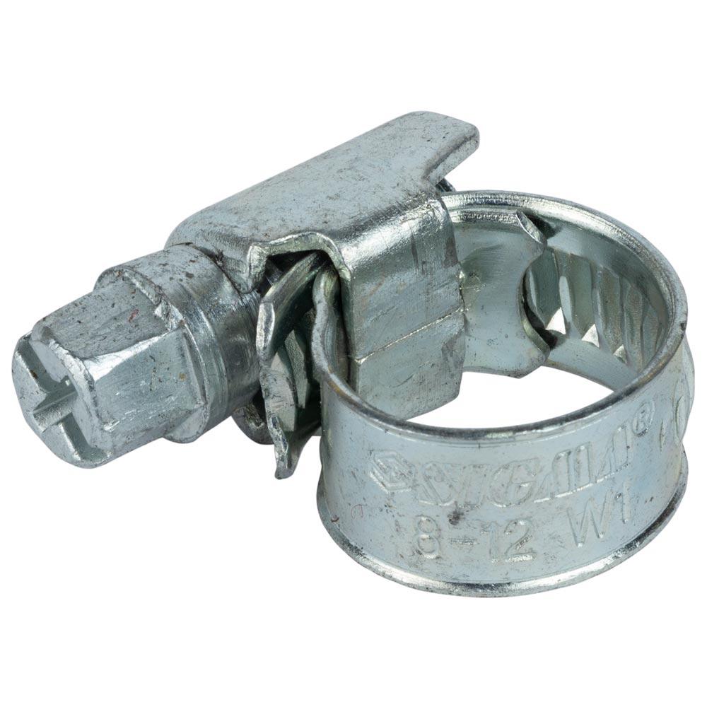 Хомут черв'ячний оцинкований 9 мм D8-12мм 25шт SIGMA (2511001)