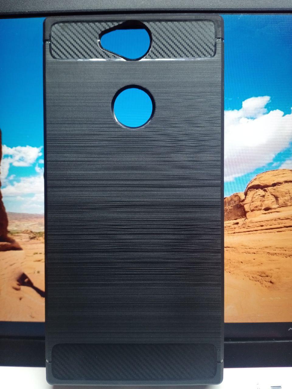 Чохол TPU Carbon Fiber Case для Sony Xperia XA2 Plus H4413 чорний