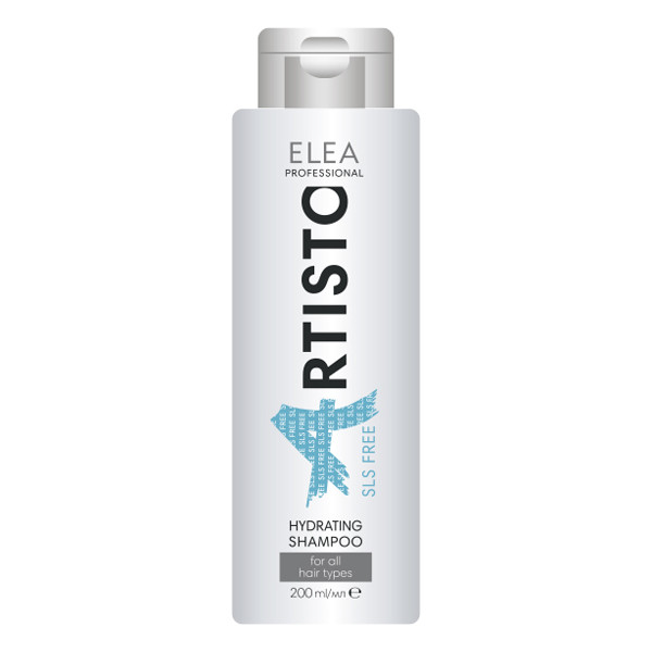 Безсульфатний зволожувальний шампунь для волосся Elea Professional Artisto SLS Free Hydra Intense Shampoo 200 мл