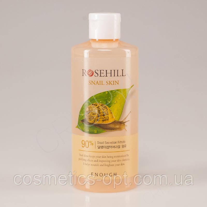 Тонер для обличчя з равликовим фільтратом 90% Enough Rosehill Snail Skin, 300 ml