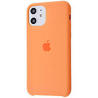 Чехол Silicone Case для iPhone 11 Papaya (силиконовый чехол папайя силикон кейс на айфон 11)