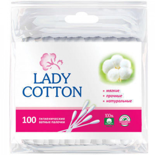 Палочки ватные Lady Cotton, 100 шт - фото 1 - id-p1405183828