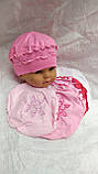 Берет дитячий трикотажний для дівчаток., фото 2